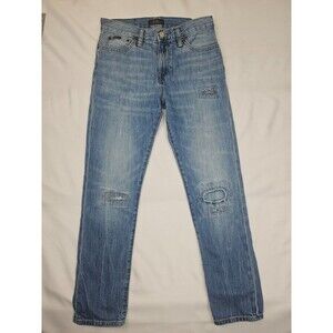 Polo Ralph Lauren RL Original Sullivan Slim Light Wash Denim Blue Jeans Boys 14